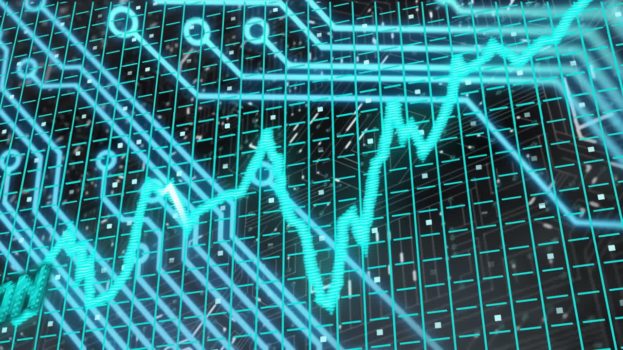 슬럼프 플레이션 텍스트 오버 다이어그램의 애니메이션