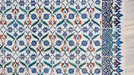 ornamental tiles with floral and geometric patterns