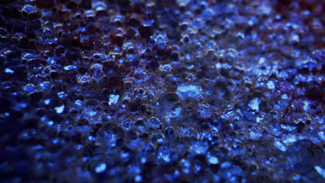 Closeup of textured foam bubbles