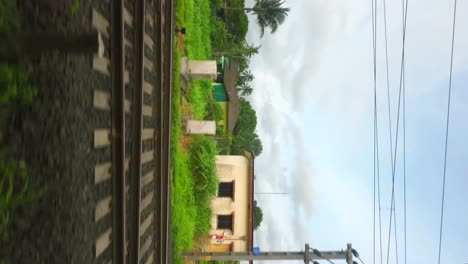 village view side of greenery hills hyper laps in konkan railway