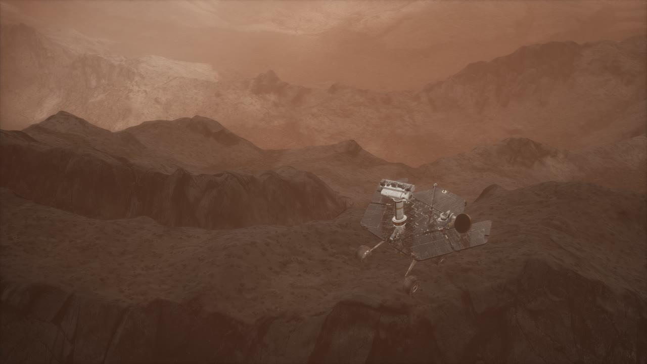 Opportunity Mars utforsker overflaten av den røde planeten.