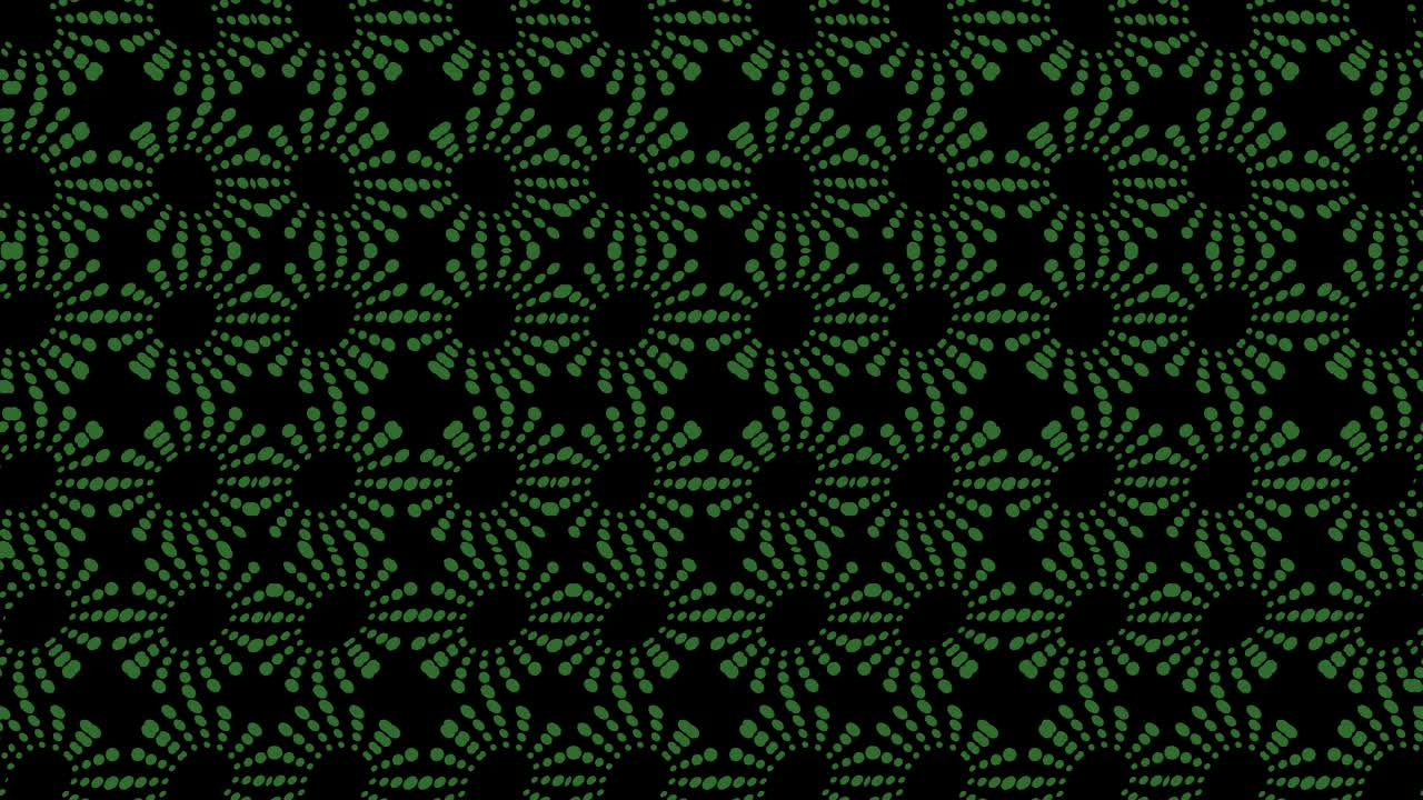 patrón de color en un fondo negro mínimo.