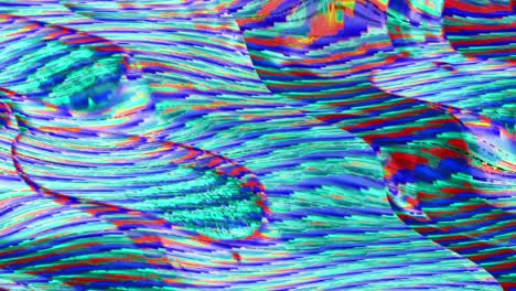 Trendy psychedelic neon futuristic iridescent background. Broken GPU imitation for your video