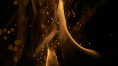 closeup of fire