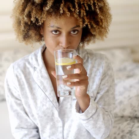 girl drinks fresh water