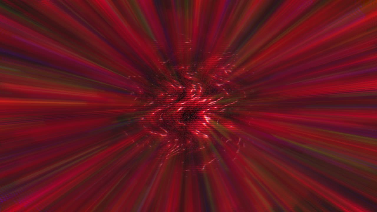 Transforming red colored dynamic cyberpunk dreamy shimmering background