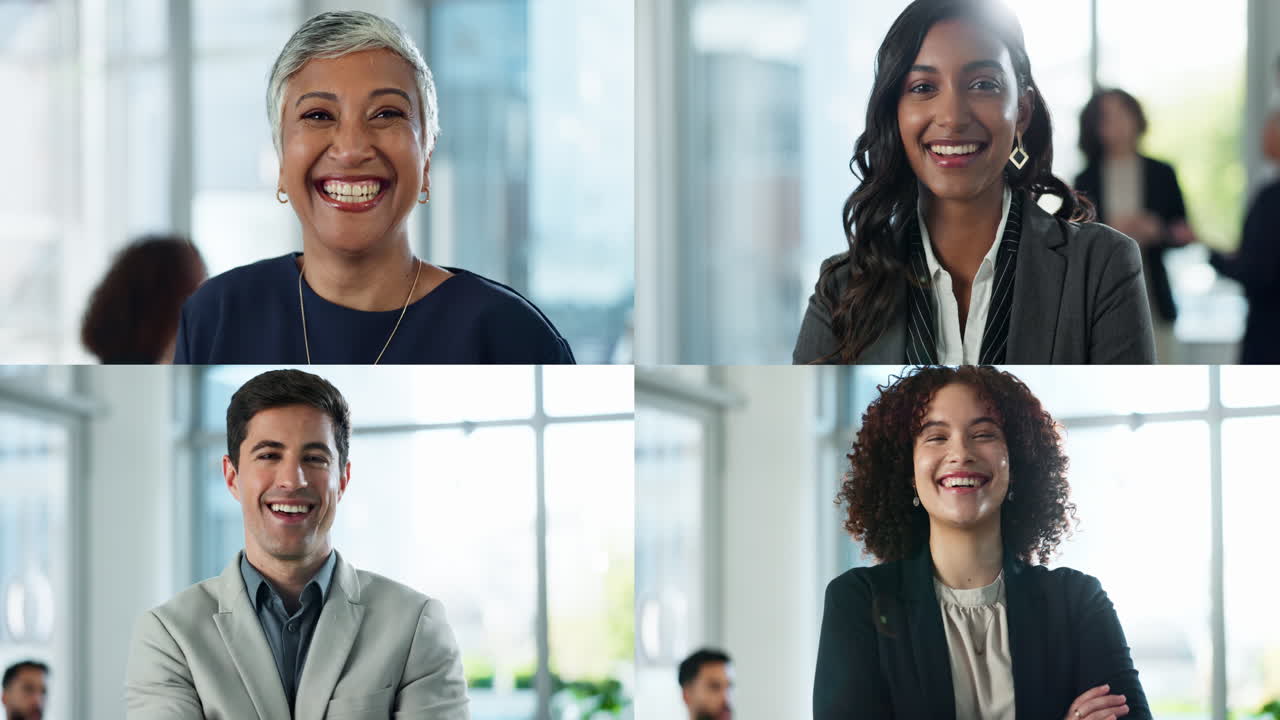 Diverse Business Team Portraits