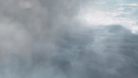 aerial view of dramatic cloudscape
