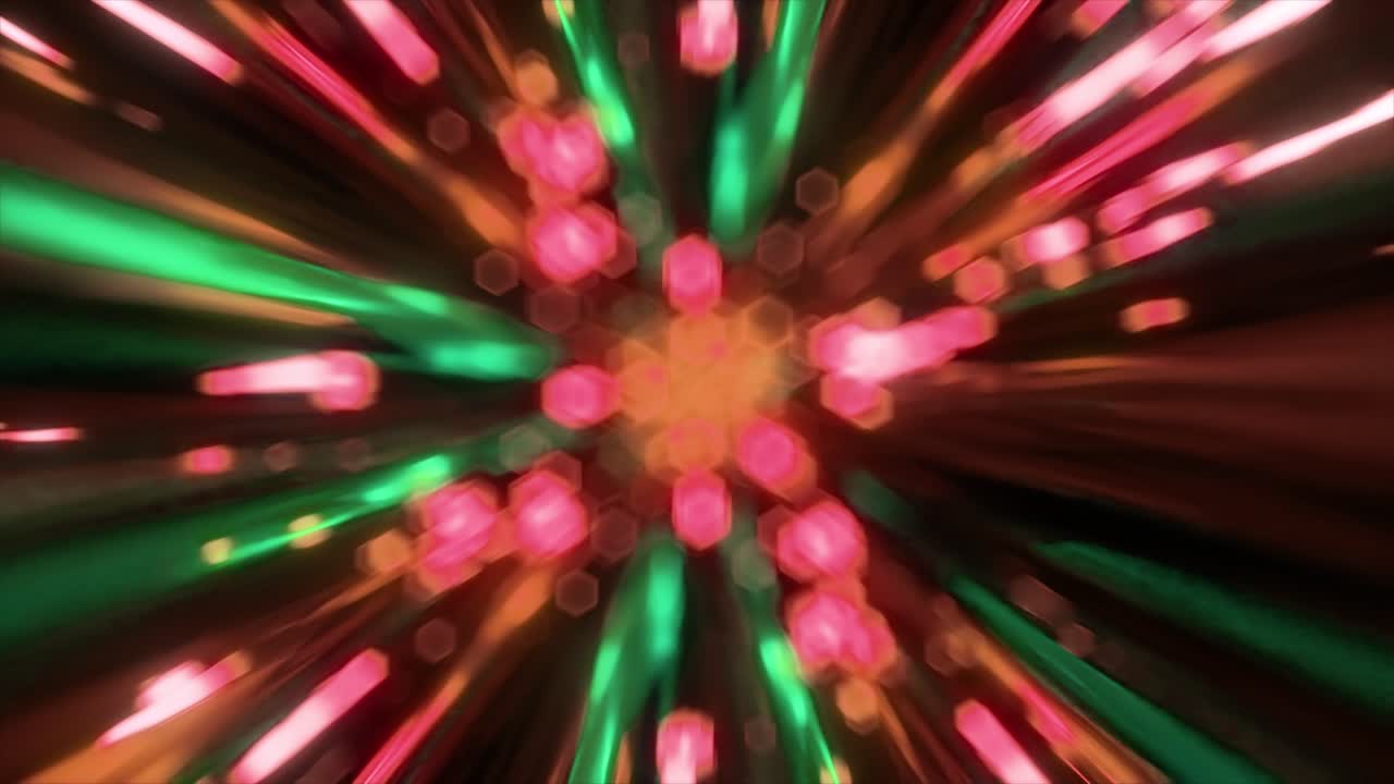 Abstract Colorful Burst