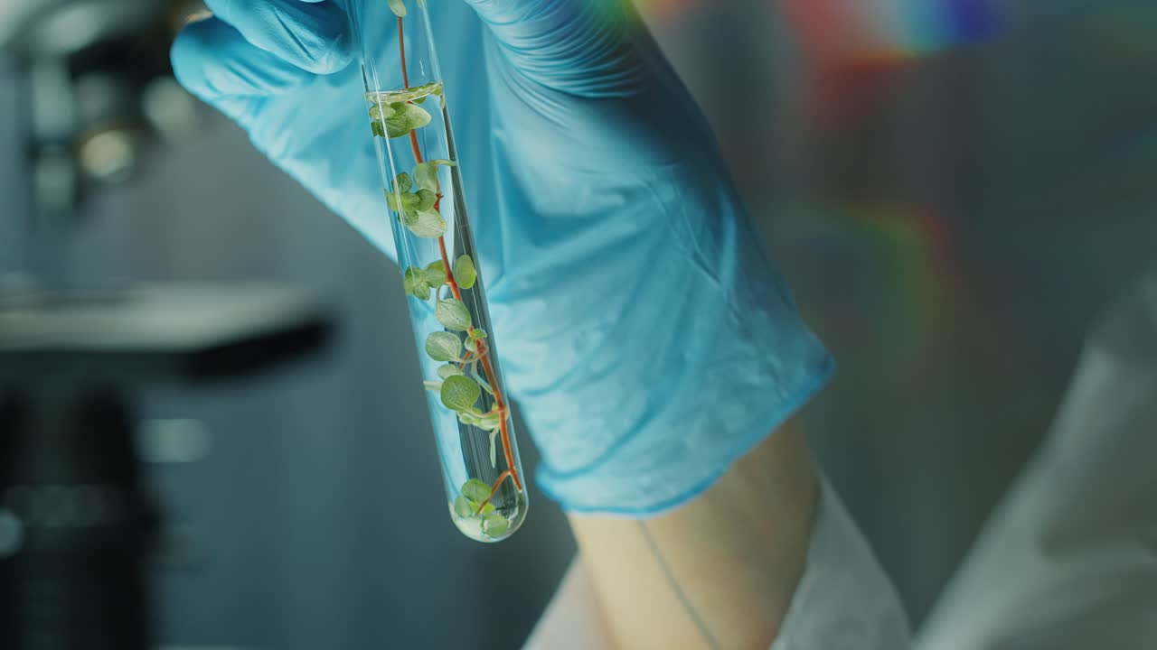 Plant Growth Experiment in a Test Tube