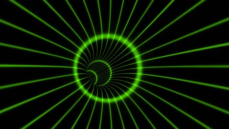 4k futuristic technology abstract background with green lines for network, big data, data center, server, vj, internet, speed. spectrum vibrant colors, laser show. 3d animation loop 4k