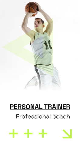 basketball player training with a personal trainer