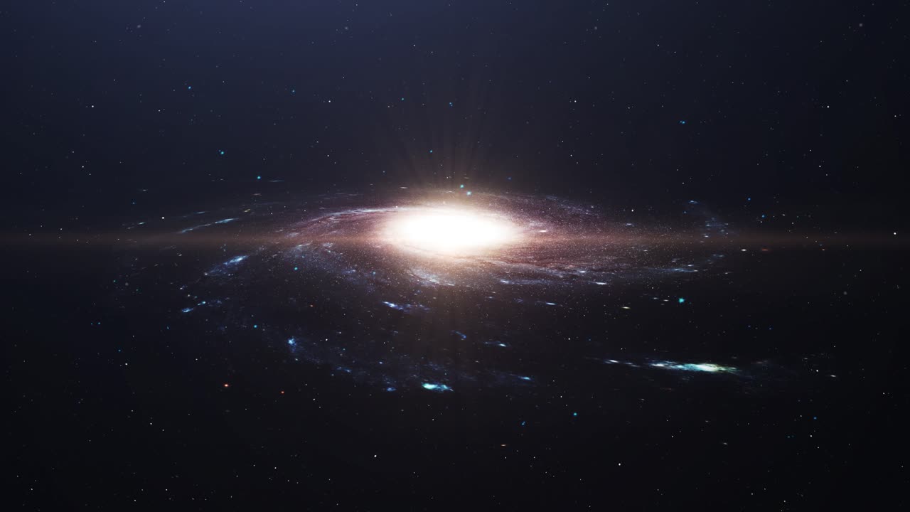 acercar a la galaxia de la vía láctea en el universo