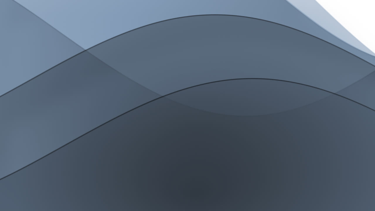 Animation of grey waving layers with copy space on white background
