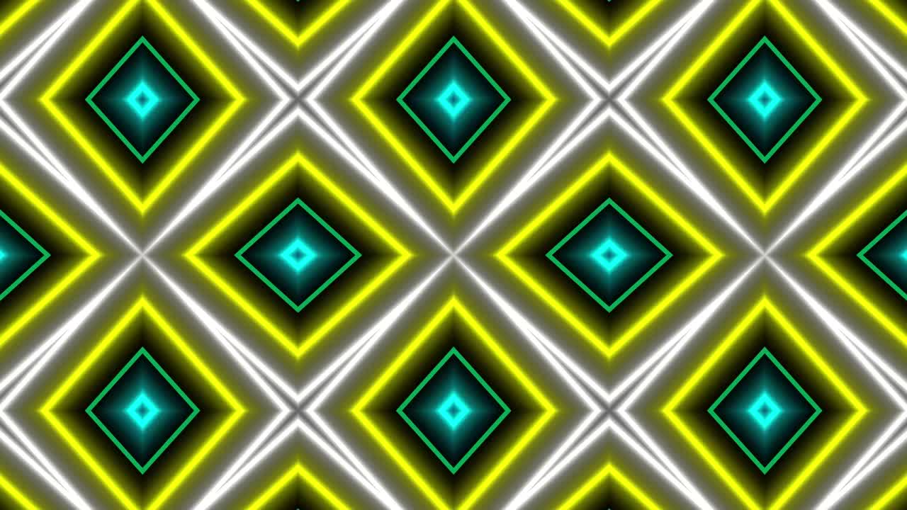 Neon geometric pattern illumination animation motion graphics