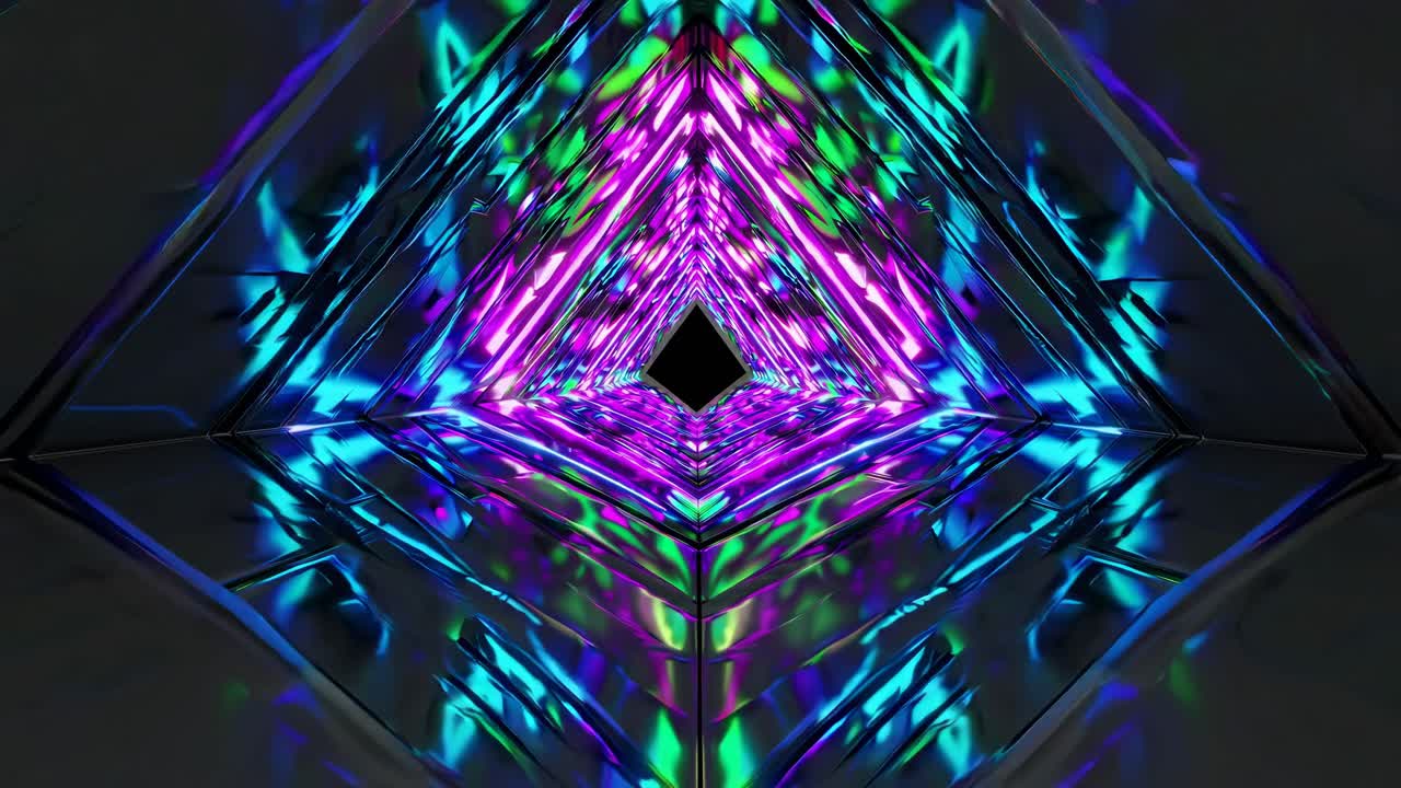 Abstract Neon Tunnel