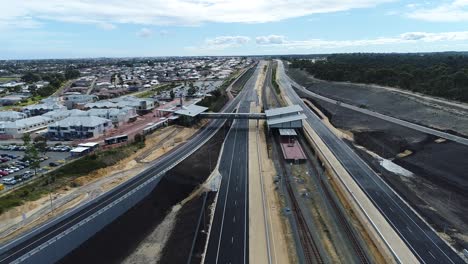 Drone-Nueva-Construcción-De-Carreteras-Volar