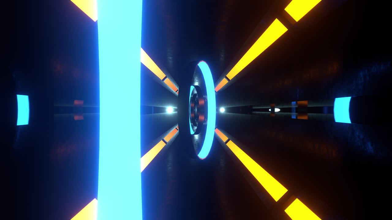 el túnel de neón futurista