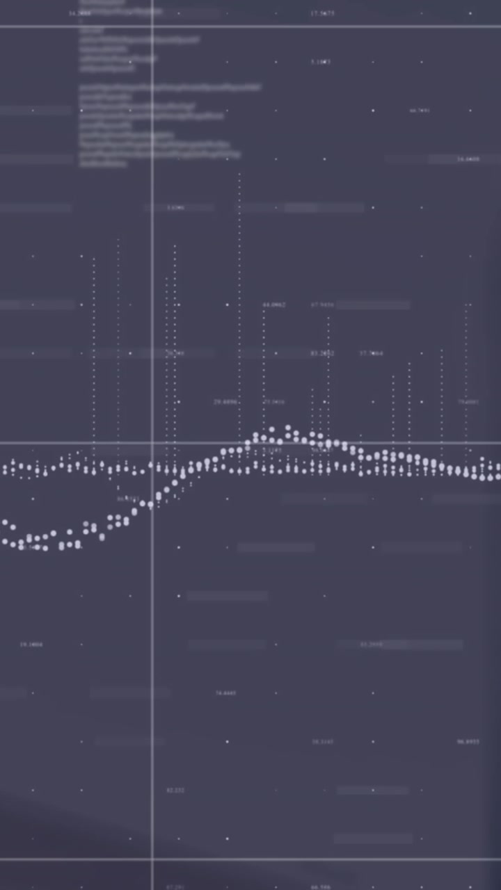 Animation of data processing over cityscape