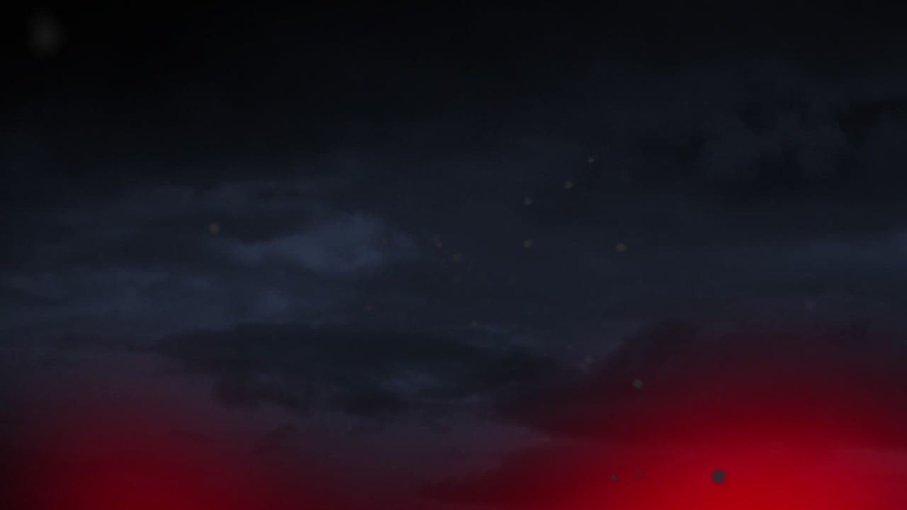 animación de saludos de halloween en el fondo del cielo nocturno