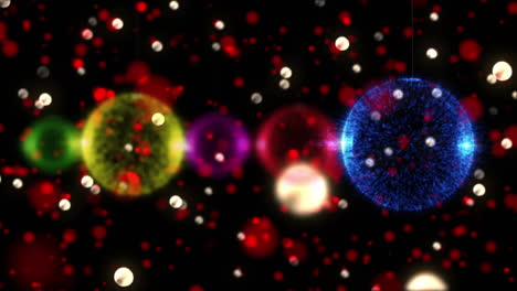 bolas de navidad en el tiempo de navidad