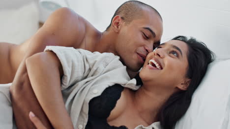 couple enjoying time in bed