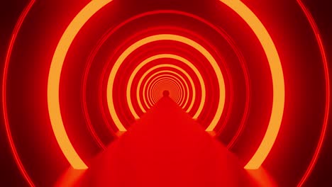 reverse tunnel with red ring background vj loop