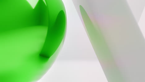 white love letters sign with the green heart instead of "o" letter