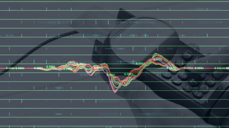 Animation of financial data processing over payment terminal
