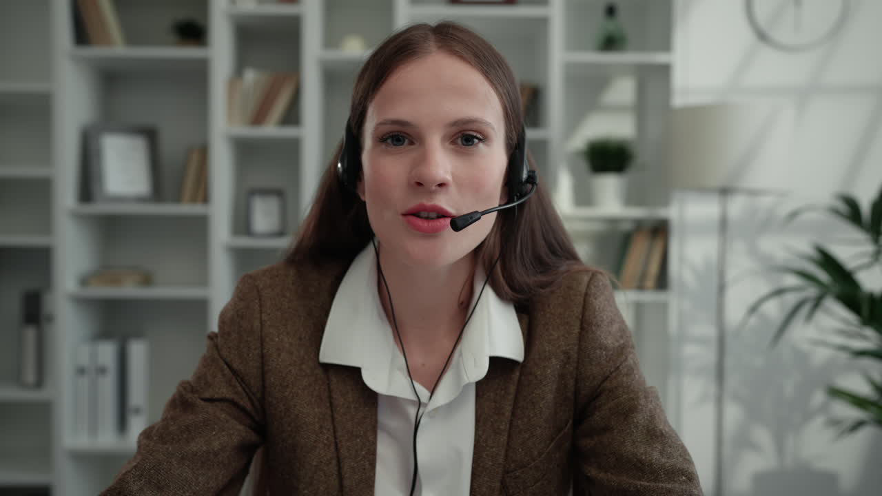 бизнесменка в колл-центре