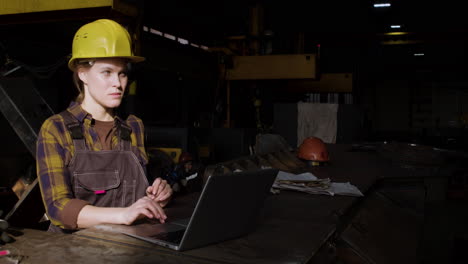 woman working indoors