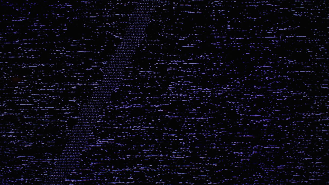 Real recordings of VHS weak signal glitches overlay