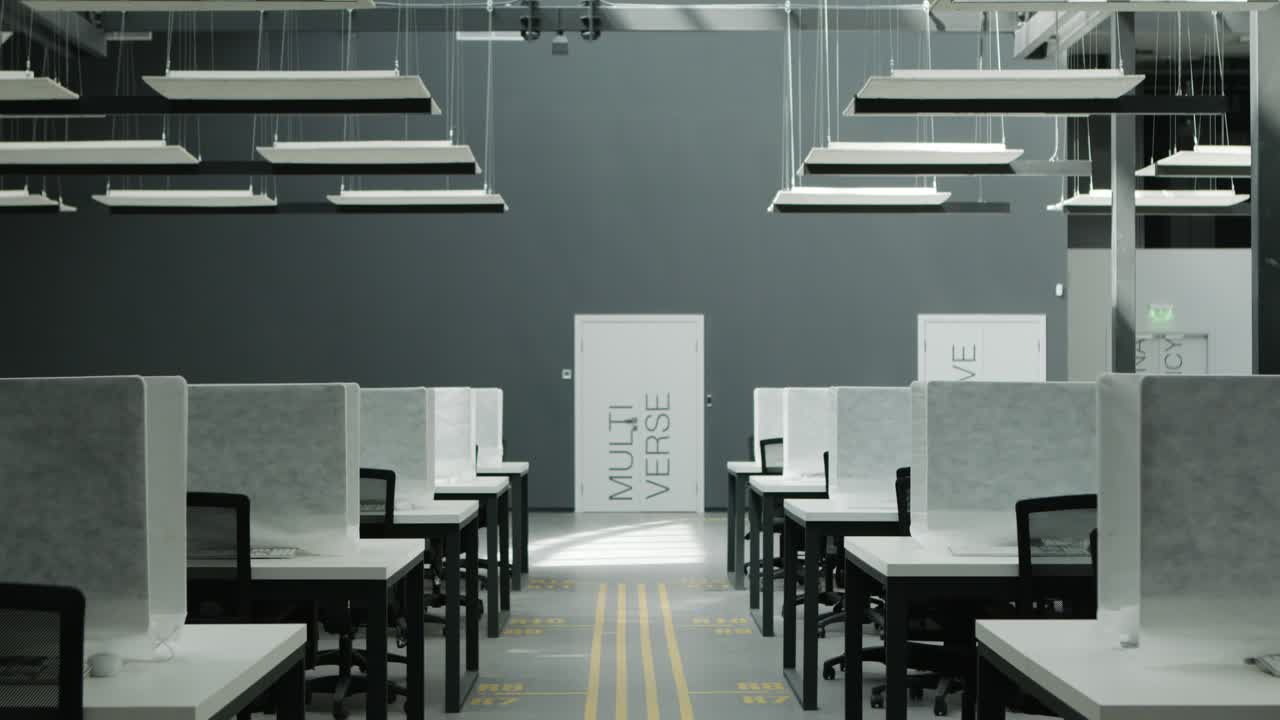 현대적인 빈 공동 작업 공간