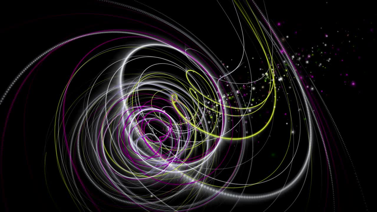 스로모션에서 줄무 물체와 박이는 입자, 4096x2304 루프 4k