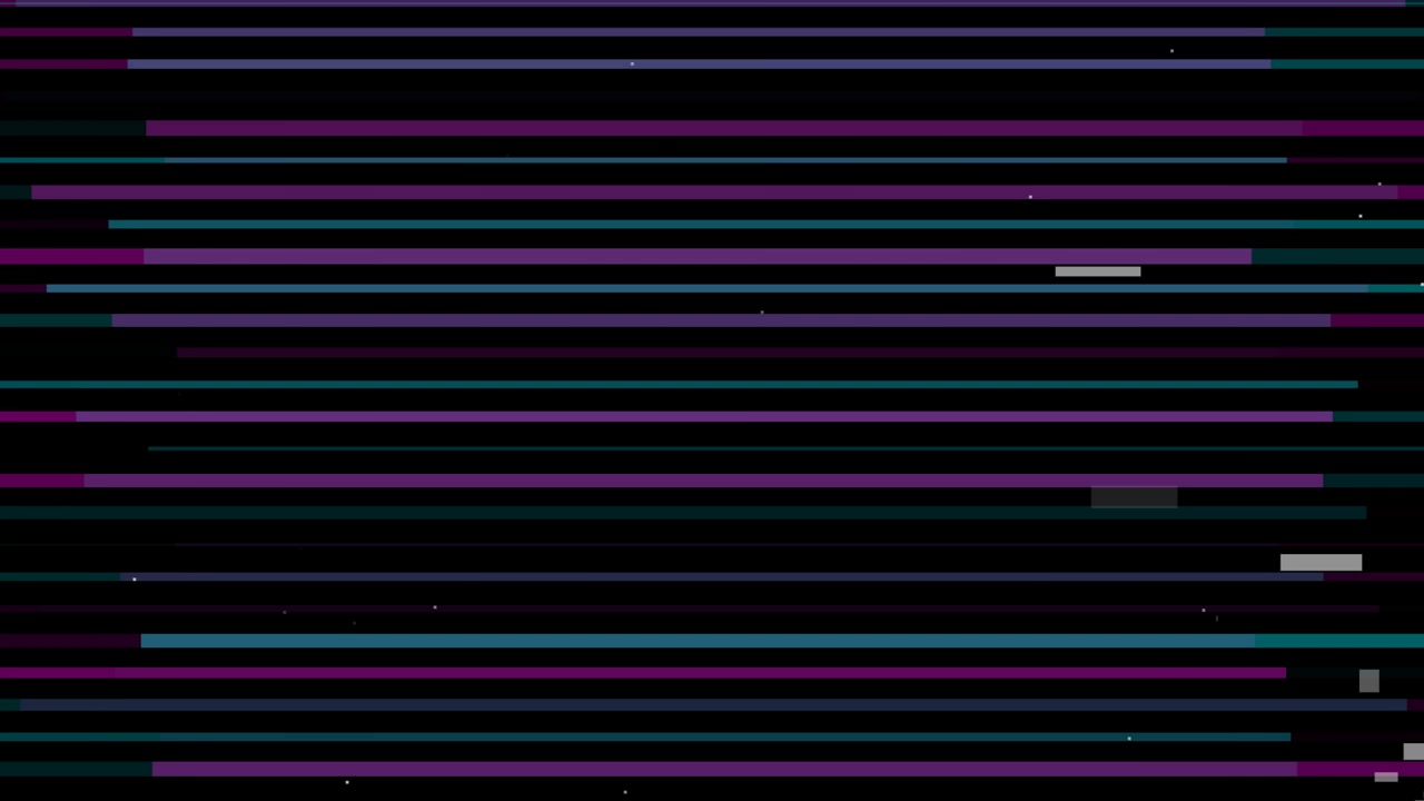 Sfondo digitale astratto con linee orizzontali in movimento e particelle