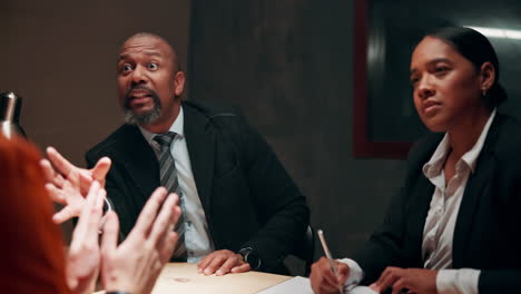 police interrogation scene