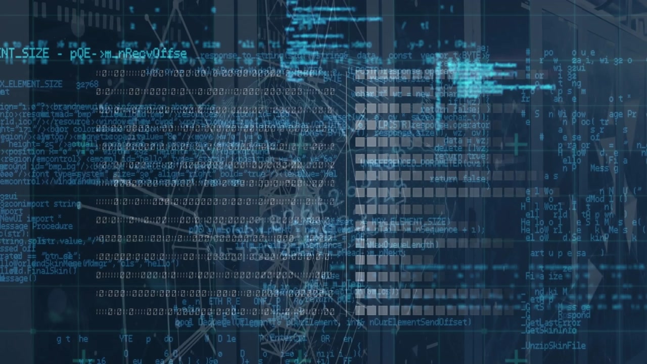 Scrolling Programming Code with Abstract Digital Network