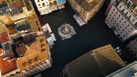 piazza della rotonda, vista aérea a vista de pájaro