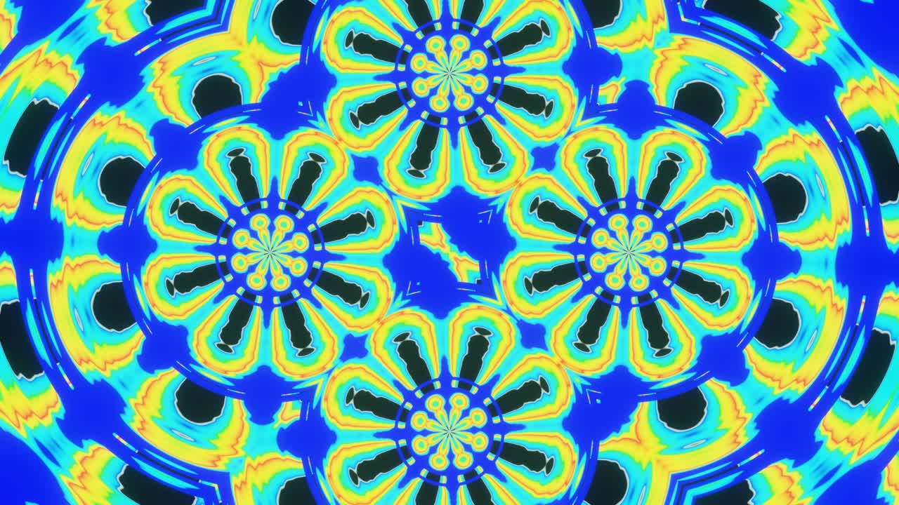 fantasía abstracta floral animación en bucle sin fin