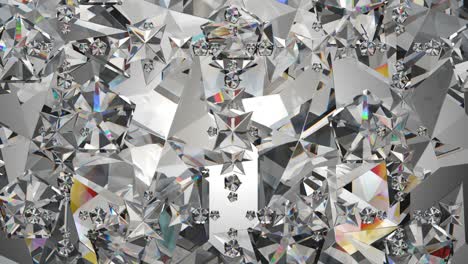 abstracción de caleidoscopio con textura de vidrio brillante y brillante que gira