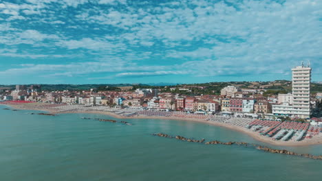 drone captures the beauty of porto recanati seaside