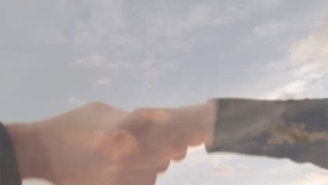 stock footage of a businessman handing over keys