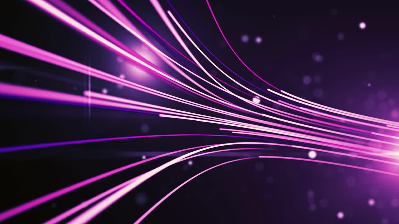 Abstract Purple Lines of Data and Technology