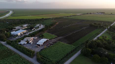 large canal just south of lake okeechobee, florida, irrigation destined for the sugarcane fields of south florida agriculture