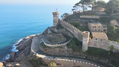 vistas de tossa de mar en la costa catalana