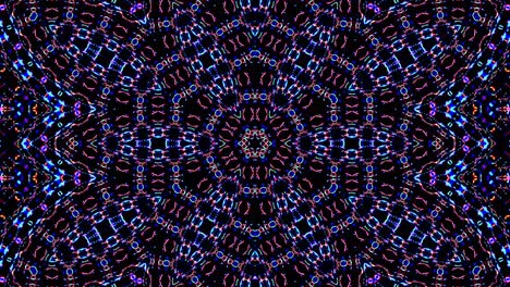hermoso caleidoscopio abstracto que brilla, una luz radiante que regula los movimientos sutiles