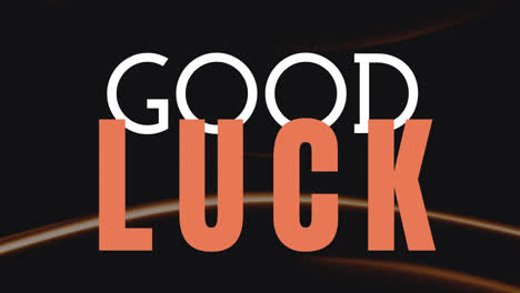 good luck text