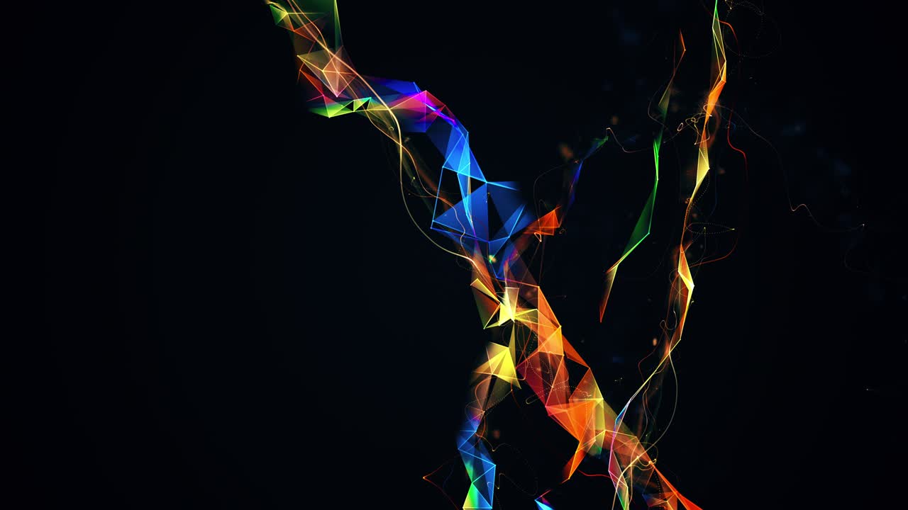 la luz de las estrellas deja un rastro con elementos geométricos