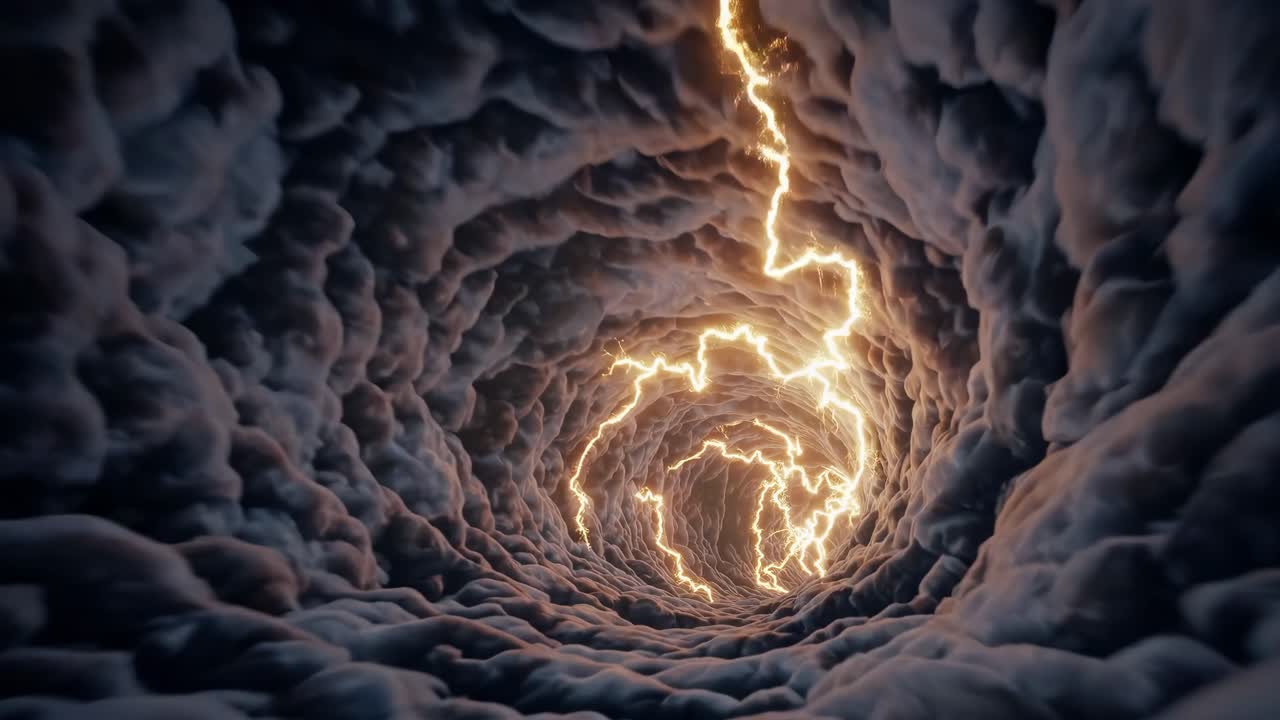 Abstract Lightning Tunnel