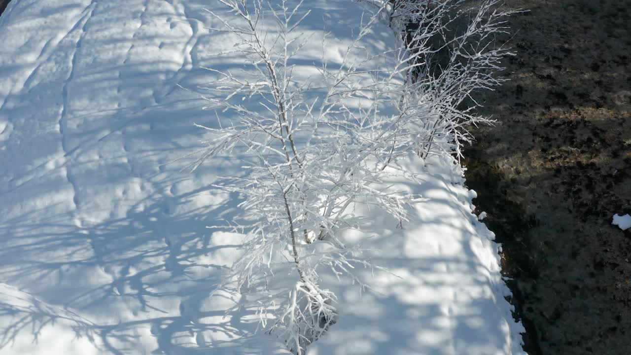 이탈리아 북부의 아름다운 겨울, 돌로미티